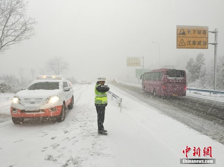 中国14年来首次发布冰冻橙色预警 - ảnh 1