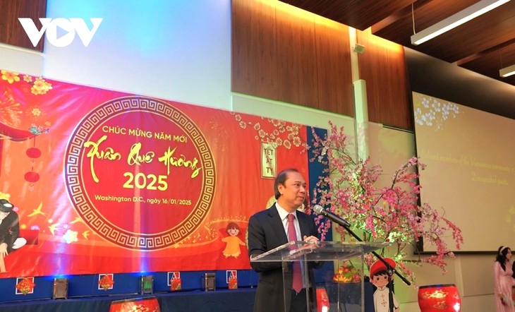 越南驻美国大使馆举办2025家乡之春活动 - ảnh 1