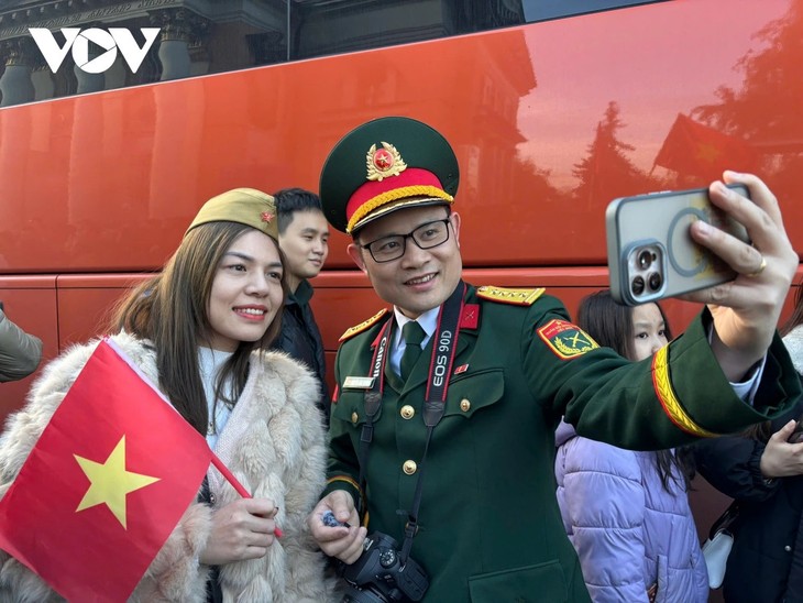 越南士兵参加红场阅兵彩排 - ảnh 3