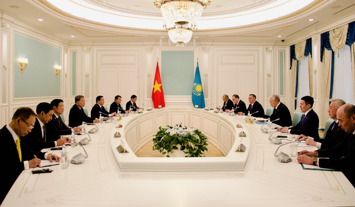 苏林出席哈萨克斯坦总统举行的欢迎仪式 - ảnh 7