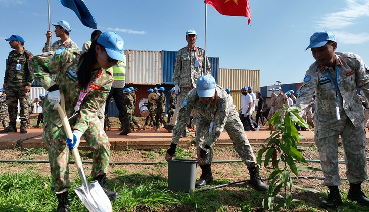 越南联合国维和力量积极响应世界环境日 - ảnh 1