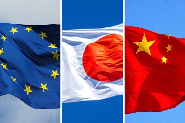   欧盟加强与日本和中国的战略关系 - ảnh 1