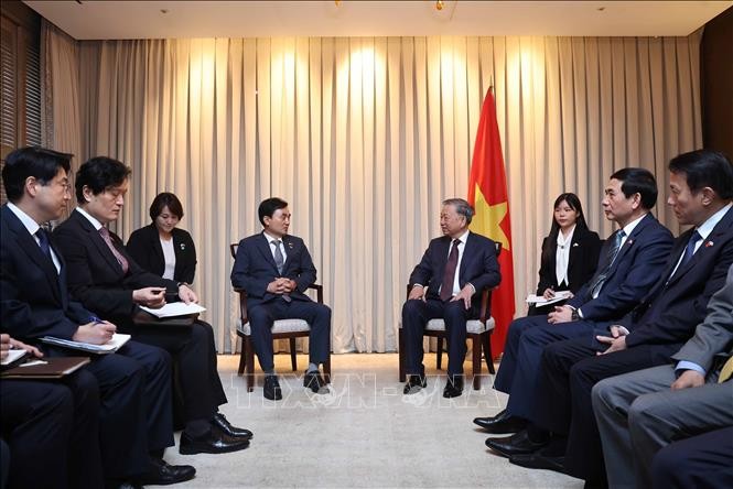 苏林会见韩越议员友好小组主席 - ảnh 1