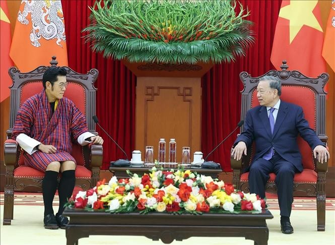 苏林总书记会见不丹国王吉格梅 - ảnh 2