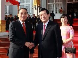 Presiden Vietnam Truong Tan Sang mengunjungi provinsi Champasac, RDR Laos - ảnh 2