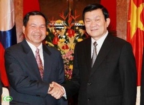 Presiden Vietnam Truong Tan Sang menerima Menteri Keamanan Publik RDR Laos - ảnh 1