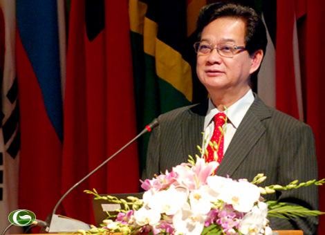 PM Vietnam Nguyen Tan Dung menyampaikan pesan pada awal Tahun Baru 2013 - ảnh 1