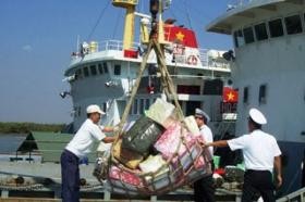 Memberikan bingkisan Hari Raya Tet kepada para komandan dan prajurit di pulau Da Lat, kepulauan Truong Sa - ảnh 1