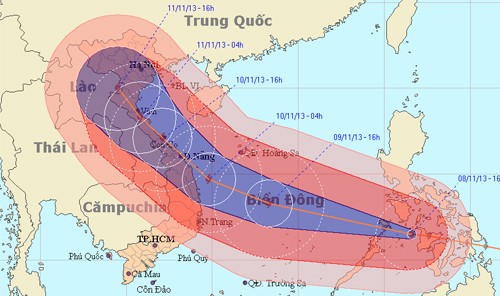 Vietnam tengah aktif mencegah dan menanggulangi supra-taufan Haiyan - ảnh 1