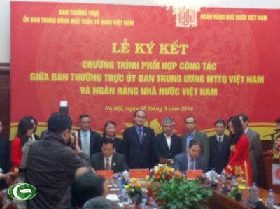 Front Tanah Air Vietnam melakukan koordinasi kerja dengan Bank Negara - ảnh 1