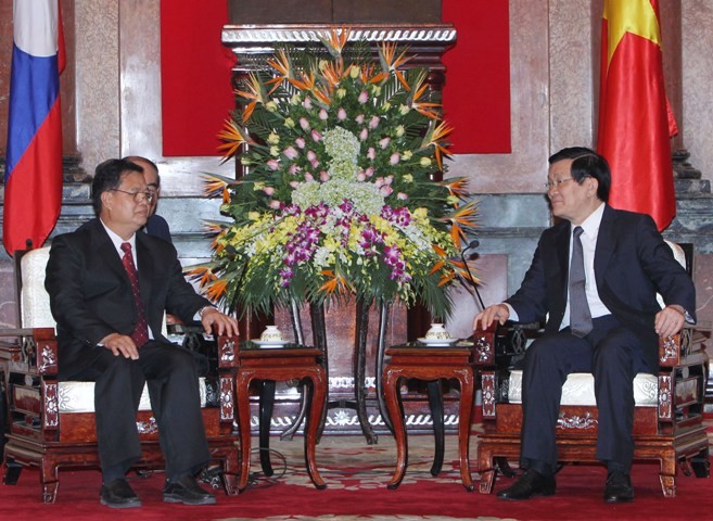 Presiden Vietnam, Truong Tan Sang menerima Wakil Ketua Parlemen Laos, Xomphan PhengKhammy - ảnh 1