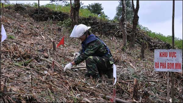 Vietnam berusaha menangani akibat bom dan ranjau - ảnh 1