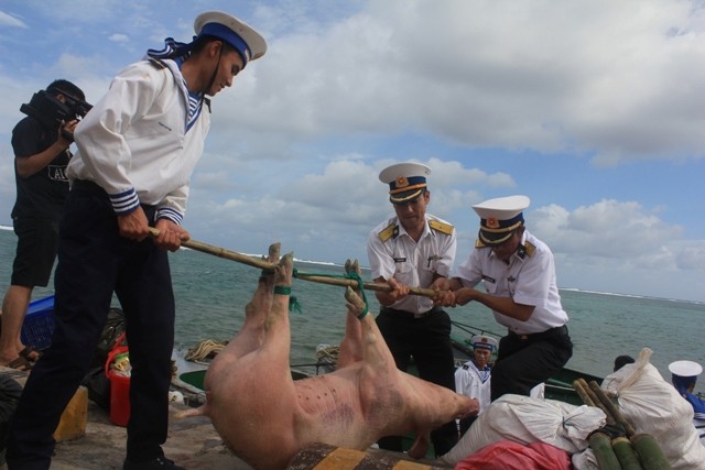 Menyongsong Hari Raya Tet di pulau tenggelam Truong Sa - ảnh 2