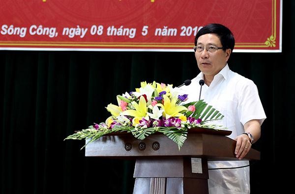 Deputi PM Pham Binh Minh melakukan kontak dengan pemilih provinsi Thai Nguyen - ảnh 1