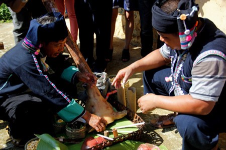 Hari raya memohon hujan dari warga etnis minoritas Ha Nhi - ảnh 1