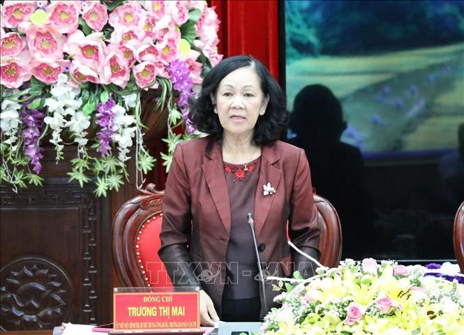 Truong Thi Mai en déplacement à Ninh Binh - ảnh 1