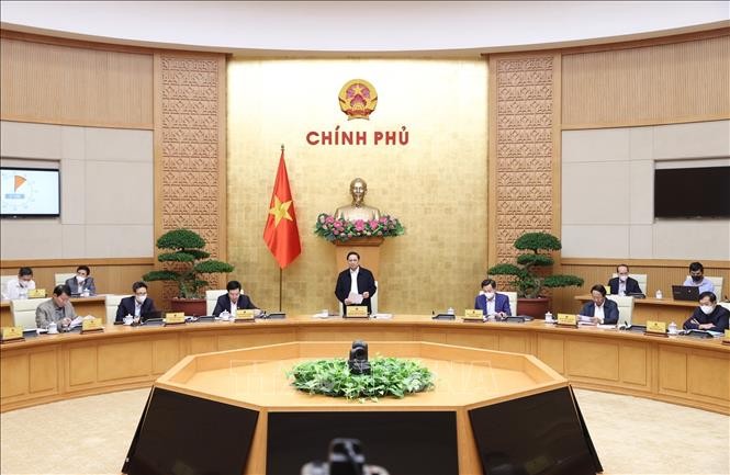 Session thématique du gouvernement sous l'égide de Pham Minh Chinh - ảnh 1