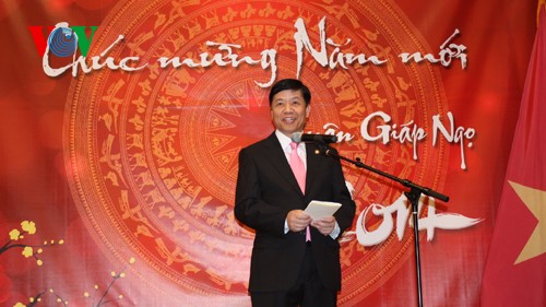 Vietnamesische Gemeinschaft im Ausland feiert das Neujahrsfest Tet - ảnh 1