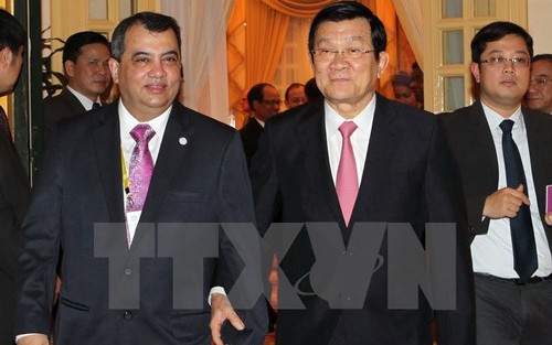 Staatspräsident Truong Tan Sang trifft Delegation des Komitees der IPU - ảnh 1