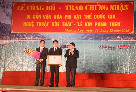 Kin pang Then-Ritual und Xoe-Tanz der Thai immaterielles Kulturerbe anerkannt - ảnh 1