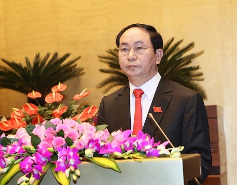 Staatspräsident Tran Dai Quang besucht Provinz Ninh Binh - ảnh 1