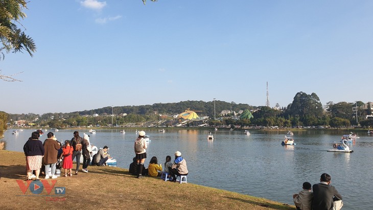 Die Stadt Da Lat zieht zahlreiche Touristen im Frühling an - ảnh 1