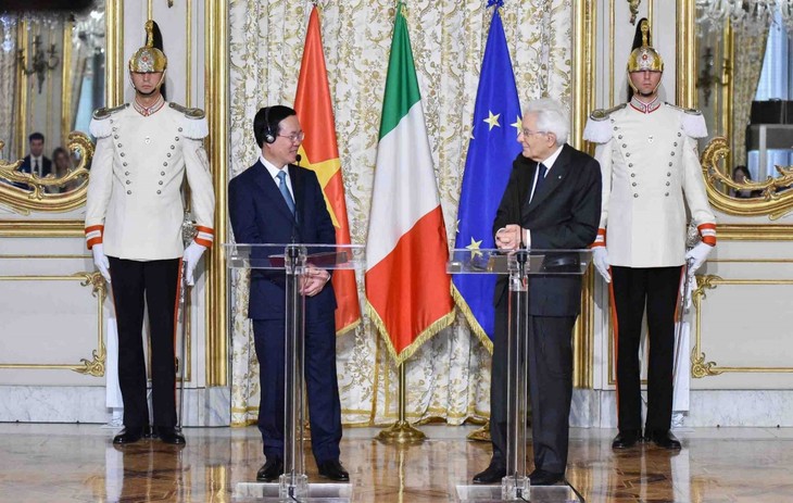 Italien ratifiziert EVIPA während des Italien-Besuchs von Staatspräsident Vo Van Thuong - ảnh 1