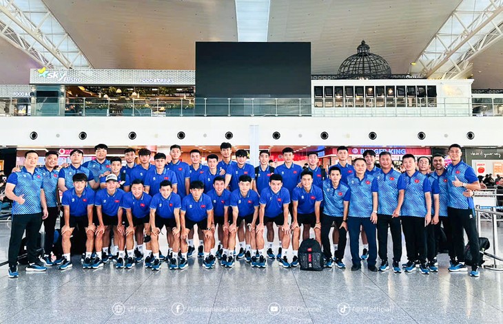 U22-Fußballnationalmannschaft Vietnams tritt beim internationalen Freundschaftsturnier CFA Team China 2024 an - ảnh 1