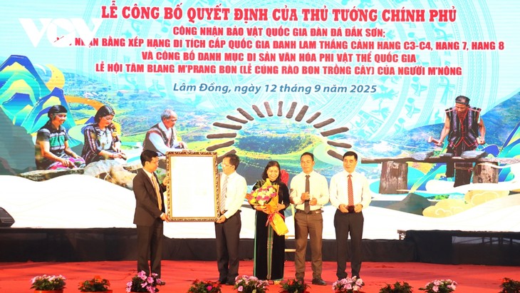 Lam Dong ehrt zahlreiche nationale Kulturschätze und Erbestätten - ảnh 1