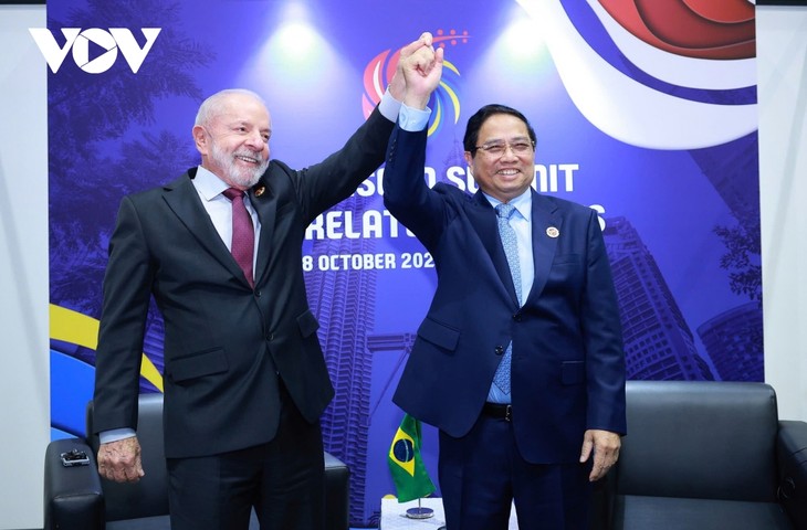 Der Premierminister führt bilaterale Gespräche im Rahmen des 47. ASEAN-Gipfels - ảnh 2