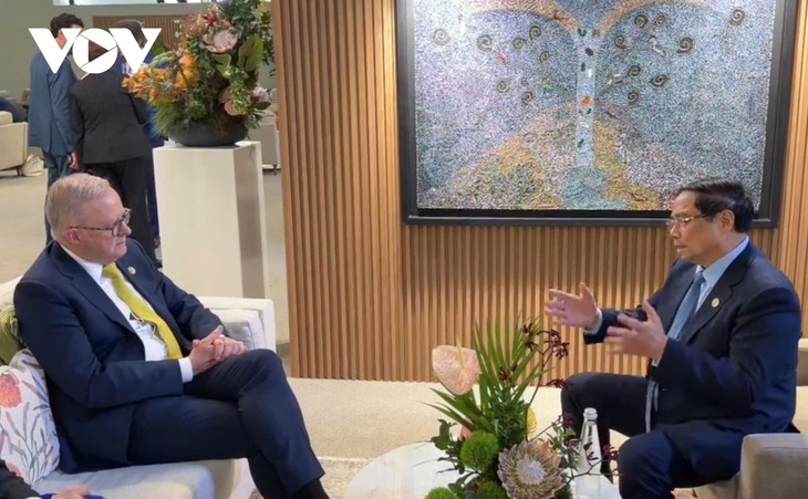 Premierminister Pham Minh Chinh trifft UN-Generalsekretär und Australiens Premierminister - ảnh 2