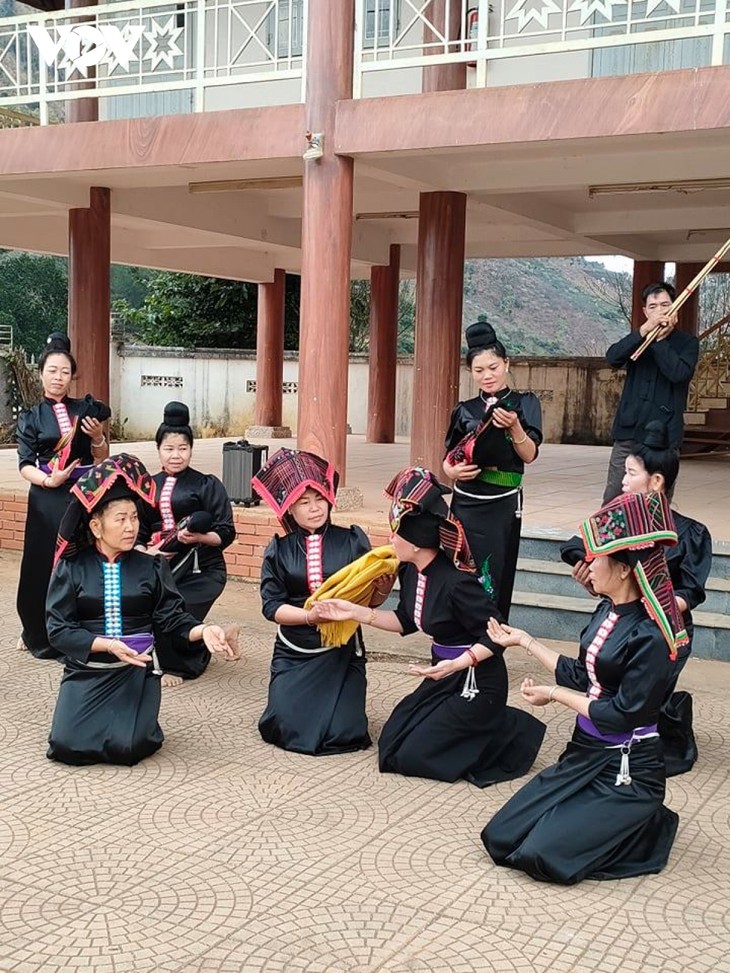 Die Volksgruppe der Thai im Dorf Hin bewahrt die Kulturwerte  - ảnh 2
