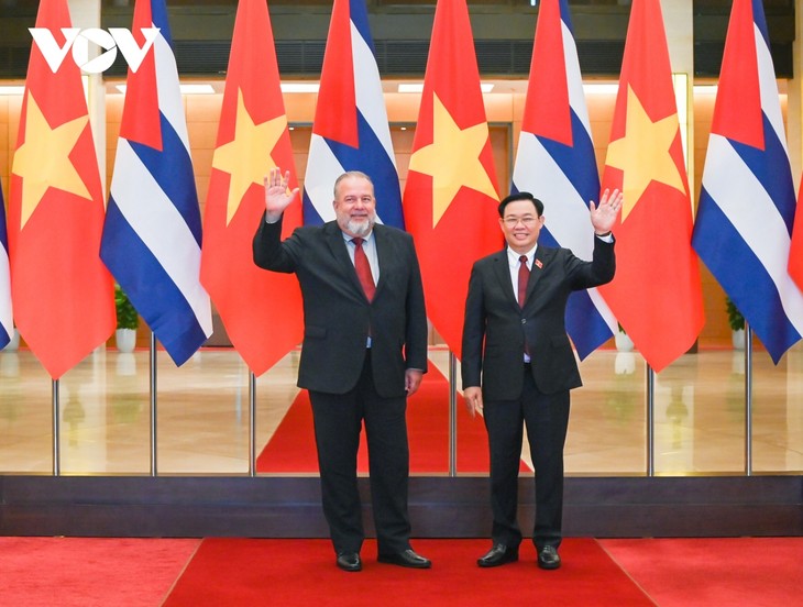 Parlamentspräsident Vuong Dinh Hue empfängt Kubas Premierminister Manuel Marrero Cruz - ảnh 1