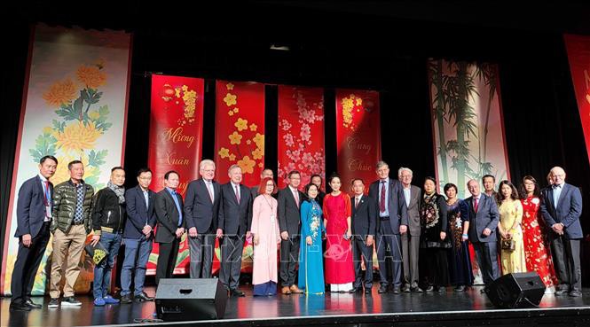 Vietnamesische Frühlingsprogramme in Dänemark und Deutschland - ảnh 1