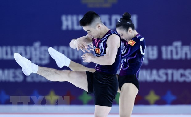 Vietnamesische Sportdelegation gewinnt weitere Goldmedaillen bei SEA Games 32 - ảnh 1