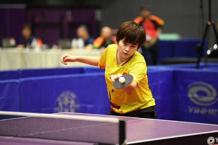 Nguyen Khoa Dieu Khanh gewinnt Goldmedaille bei der Südostasien-Tischtennismeisterschaft 2024 - ảnh 1