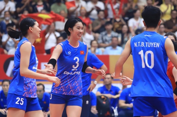 Vietnamesische Frauen-Volleyballnationalmannschaft passt Zielsetzung bei SEA Games 33 an - ảnh 1