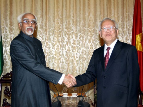 Wakil Presiden India, Mohammad Hamid Ansari berkunjung di kota Ho Chi Minh - ảnh 1