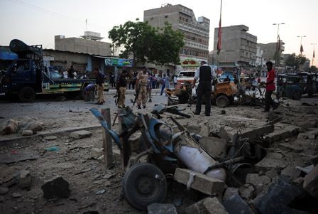 Serangan teror di bandara kota Karachi, Pakistan - ảnh 1