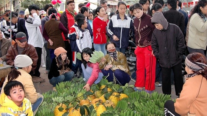 Enam pasar yang kental dengan suasana Hari Raya Tet  - ảnh 3