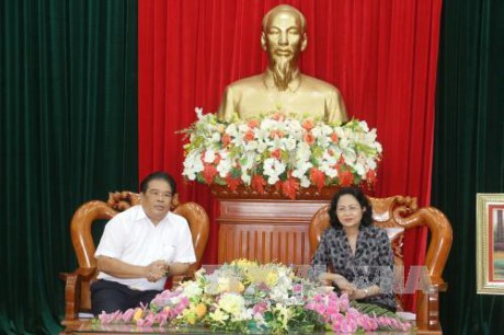  Wapres Vietnam, Dang Thi Ngoc Thinh melakukan temu kerja dengan Badan Harian Pengarahan Daerah Nam Bo Barat - ảnh 1