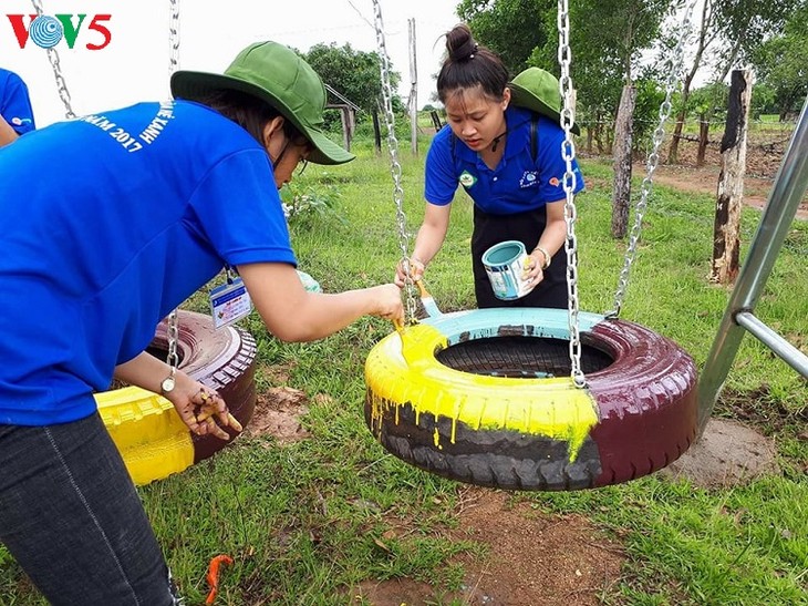 Regu kerja sosial, para anak muda Ea Sup, jembatan penghubung antara semua kasih sayang - ảnh 1