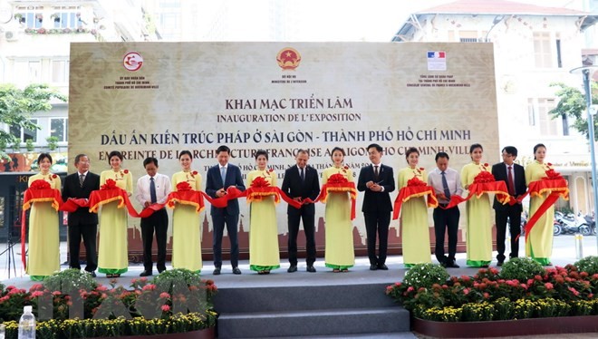 Pembukaan pameran selar arsitektur Perancis di Sai Gon - Kota Ho Chi Minh - ảnh 1