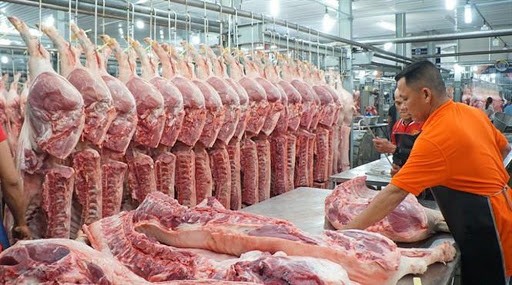 Menyesuaikan harga daging babi di taraf 70.000 VND per Kg - ảnh 1