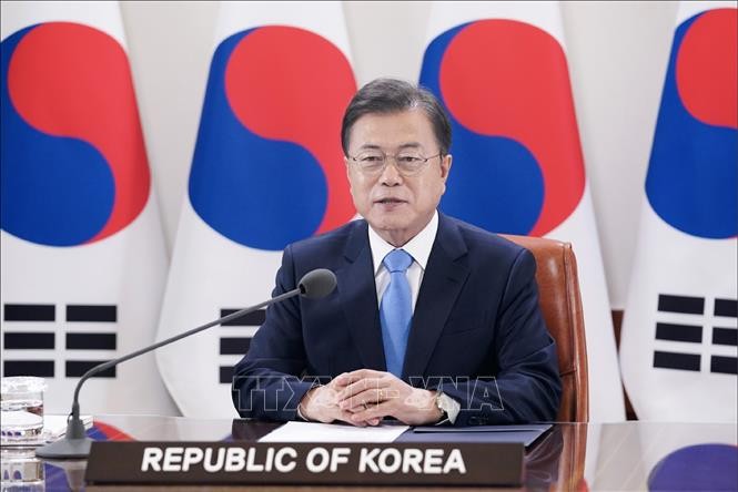 Presiden Republik Korea menekankan konsisten dengan target perdamaian di Semenanjung Korea. - ảnh 1