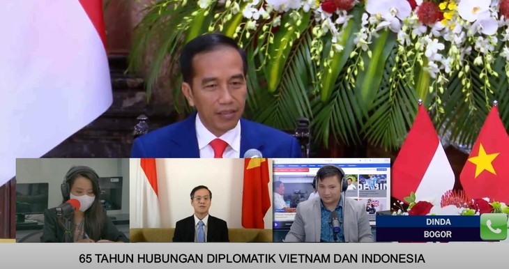 Dialog Radio Interaktif Memperingati HUT ke-65 Penggalangan Hubungan Diplomatik Vietnam-Indonesia - ảnh 1