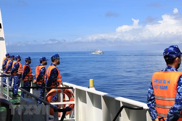 Akhiri Patroli Bersama antara Polisi Laut Dua Negara Vietnam dan Tiongkok - ảnh 1