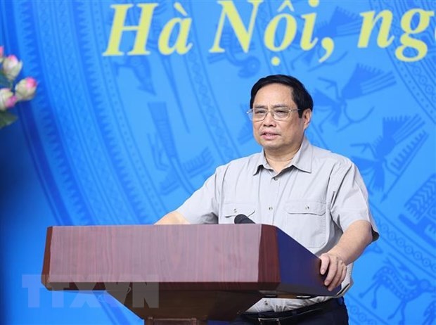 PM Pham Minh Chinh Memimpin Konferensi Nasional Virtual tentang Reformasi Administrasi - ảnh 1