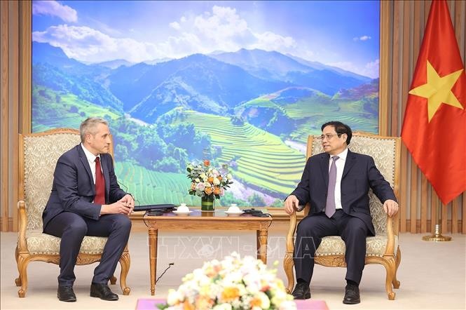 PM Pham Minh Chinh Menerima Dubes Republik Belarus - ảnh 1