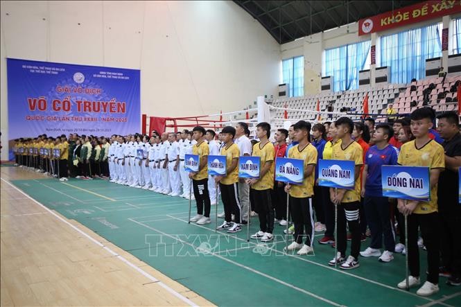 Upacara Pembukaan Kejuaraan Silat Tradisional Nasional yang Ke-32 - ảnh 1